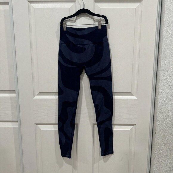 Fabletics Pants - Fabletics High-Waisted Seamless‎ Blue Swirl Leggings Women’s Size Small S